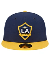 New Era Men's Navy La Galaxy 2025 Kickoff 59FIFTY Fitted Hat