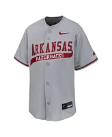 Nike Big Boys and Girls Gray Arkansas Razorbacks Limited Baseball Jersey