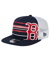 New Era Men's Navy Boston Red Sox 9FIFTY A-Frame Trucker Snapback Hat