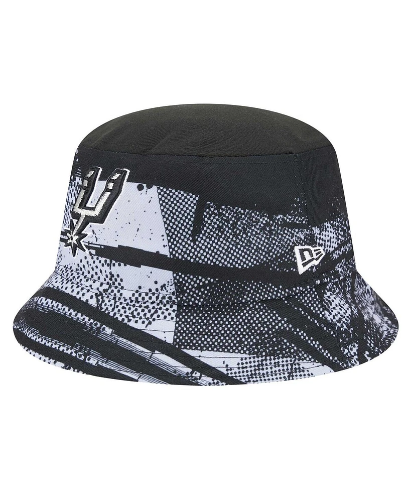 New Era Men's Black/Gray San Antonio Spurs Tip-Off Bucket Hat