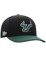 Top of the World Men's Black South Florida Bulls Reflex Fitted Hat