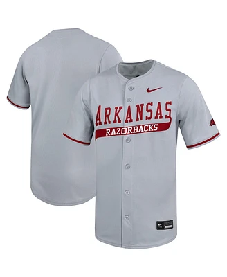 Nike Men's Gray Arkansas Razorbacks Limited Baseball Jersey