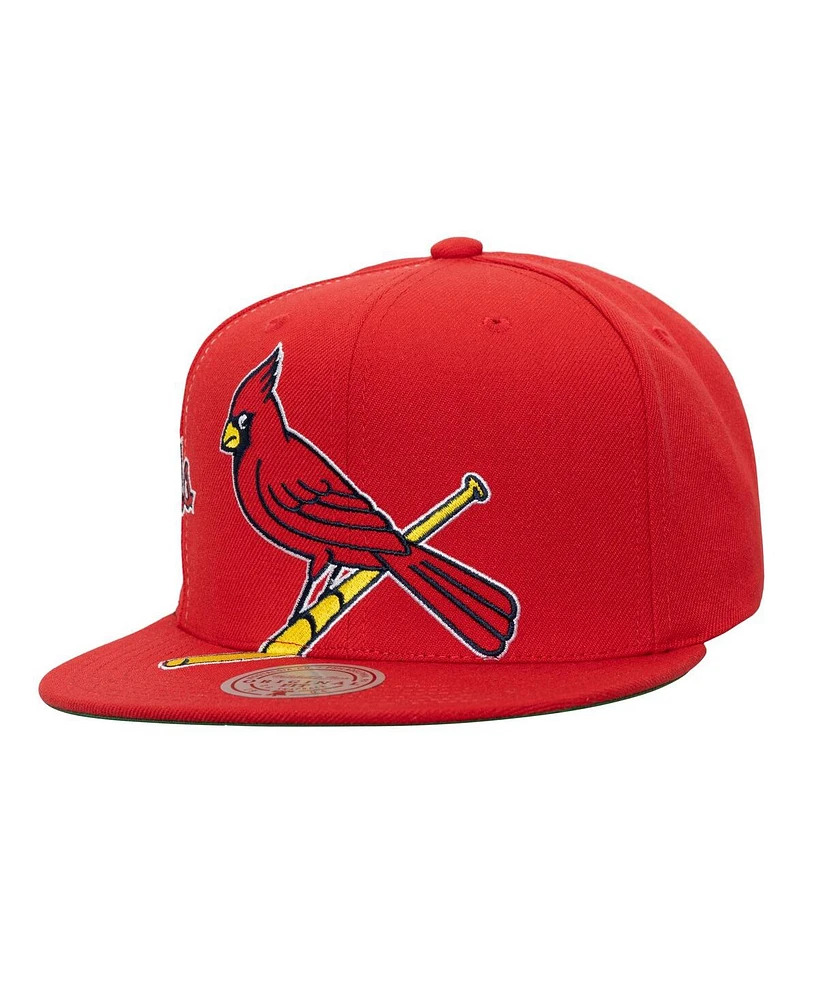 Mitchell & Ness Men's Red St. Louis Cardinals Big Time Snapback Hat