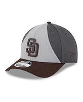 New Era Men's Gray/Brown San Diego Padres 2025 Batting Practice 9FORTY M-Crown Adjustable Hat