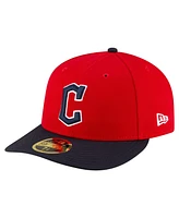 New Era Men's Red/Black Cleveland Guardians Authentic Collection On-Field Low Profile 59FIFTY Fitted Hat