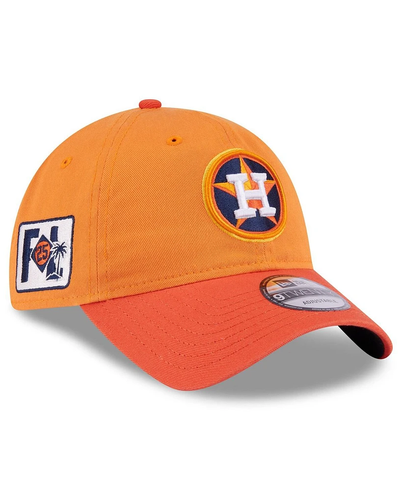 New Era Big Boys and Girls Orange Houston Astros 2025 Spring Training 9TWENTY Adjustable Hat