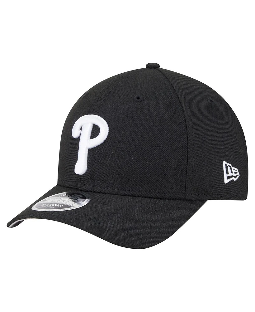 New Era Men's Black Philadelphia Phillies Player Replica 9FORTY Adjustable Hat