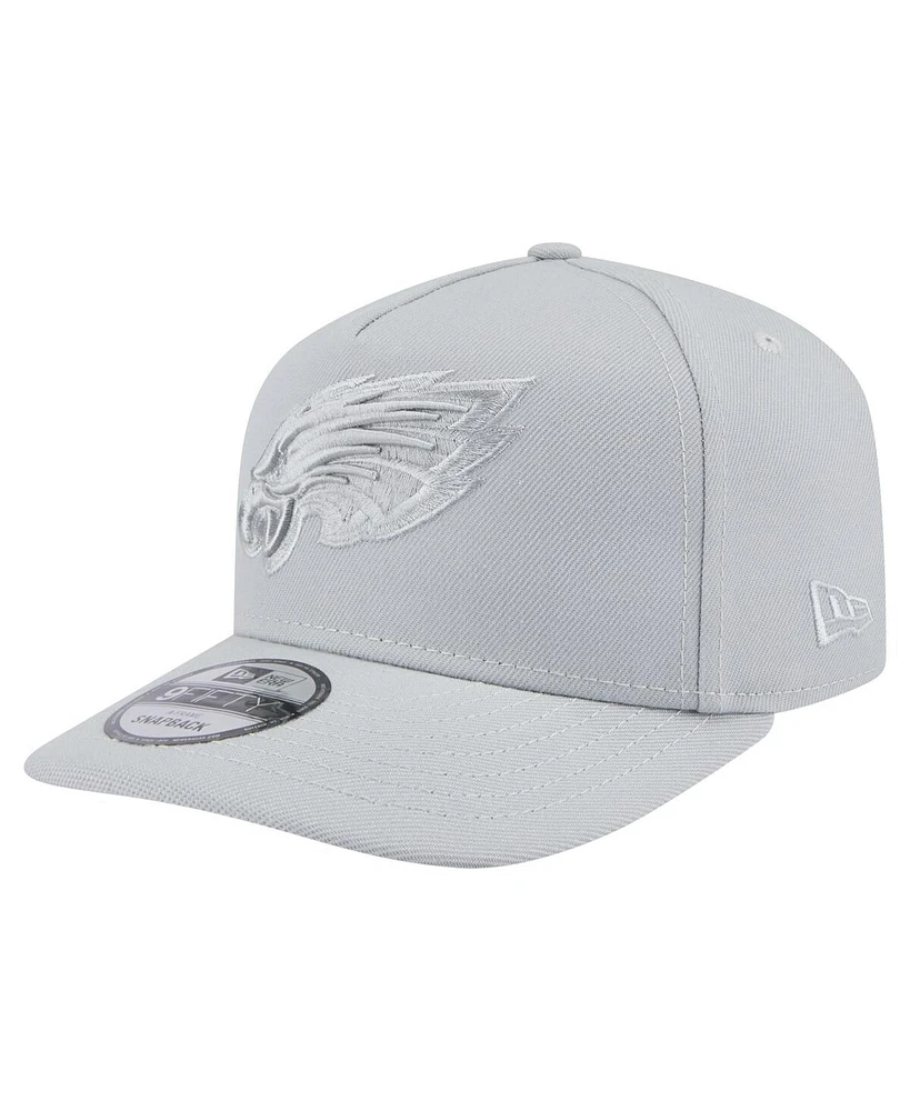 New Era Men's Gray Philadelphia Eagles Color Pack 9FIFTY Snapback Hat