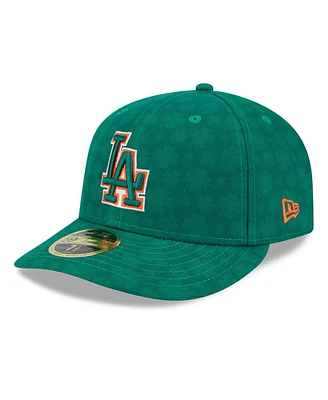 New Era Men's Kelly Green Los Angeles Dodgers St. Patrick's Day Low Profile 59FIFTY Fitted Hat