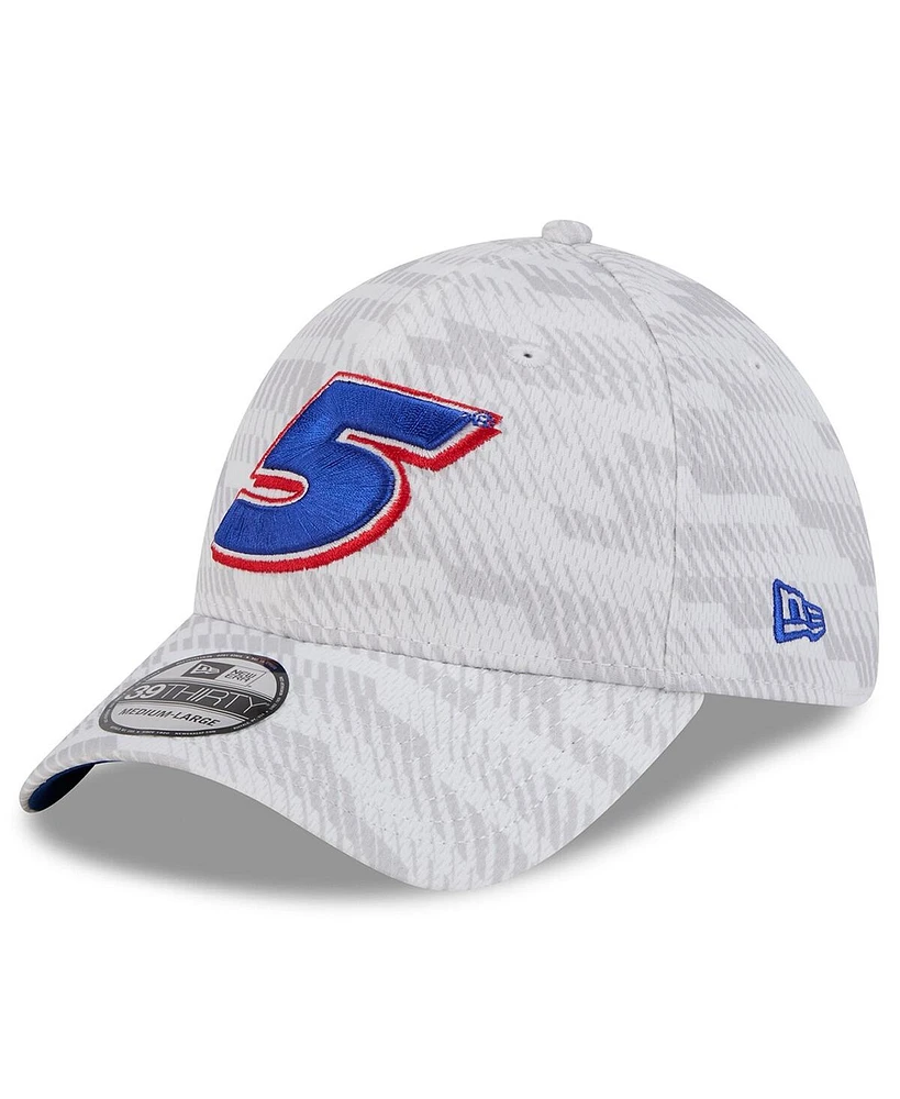 New Era Men's White Kyle Larson 39THIRTY Graded Flex Hat