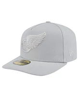 New Era Men's Gray Detroit Red Wings Color Pack A-Frame 59FIFTY Fitted Hat