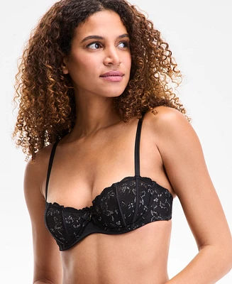 I.n.c. International Concepts Women's Metallic Lace Shell Bra, Exclusively at Macy's