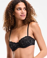 I.n.c. International Concepts Women's Metallic Lace Shell Bra, Exclusively at Macy's