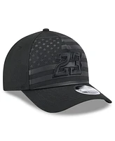 New Era Men's Black Bubba Wallace American Flag 9FORTY M-Crown A-Frame Adjustable Hat