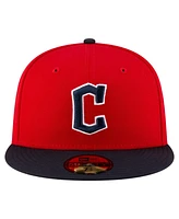 New Era Men's Red/Black Cleveland Guardians Authentic Collection On Field 59FIFTY Fitted Hat