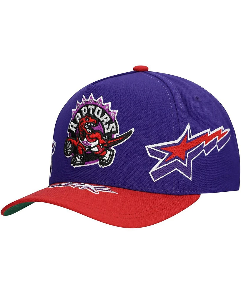 Mitchell & Ness Men's Purple/Red Toronto Raptors AS2K Stars Pro Crown Adjustable Hat