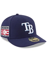 New Era Men's Navy Tampa Bay Rays National Baseball Hall of Fame Low Profile 59FIFTY Fitted Hat