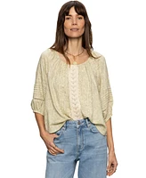 Sanctuary Women's Crafted Beach To Bar Printed Top