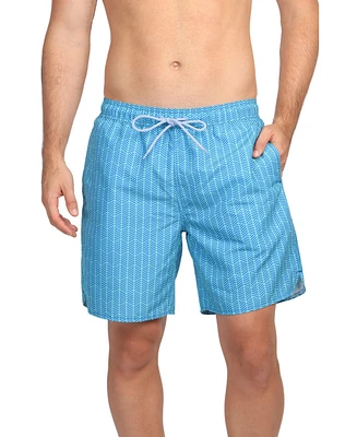 Tailorbyrd Men's Abstract Geo Swim Shorts