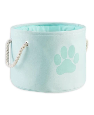 Bone Dry Collapsible Pet Storage Bin with Rope Handles Solid Paw Print