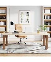 Tribesigns Executive Desk, 71" W x 35" D Large Office Desk, Modern Computer Desk Conference Table Meeting Room Table, Business Furniture for