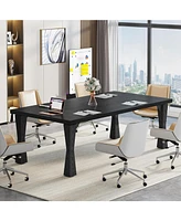 Tribesigns Executive Desk, 71" W x 35" D Large Office Modern Computer Desk Conference Table Meeting Room Table, Business Furniture for Home Offi