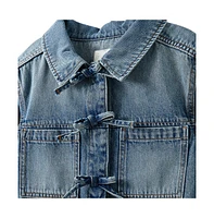 Cotton On Girls Little/Big Emery Denim Shacket