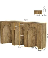 Tribesigns 63-Inch Long Sofa Console Table, Farmhouse Narrow Entryway Table for Hallway, Foyer, Entrance, Living Room