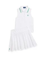 Polo Ralph Lauren Toddler and Little Girls Stretch Mesh Skort