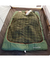 Naturehike 0 Degree Flannel Two Person Sleeping Bag with Pillows for Adults, Couples & Family, Doublewide Double Sleeping Bag 2 Person for All Seasons