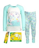 Crayola Toddler Girls Pajama Shirt and Pants 3 Piece