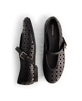 Bernardo Borden Perf Mary Jane Flat