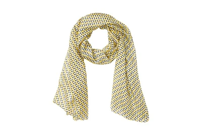 Olsen 100% Silk Geo Print Scarf