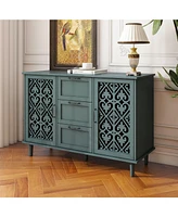 Mondawe 2 Door 3 Drawer Cabinet, American Furniture, Suitable for Bedroom, Living Room, Study