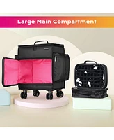Byootique Rolling Hairdresser Organizer Case w/ Hair Tools Travel Bag Backpack