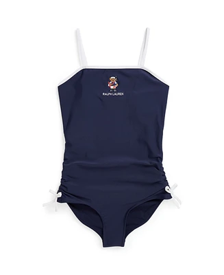 Polo Ralph Lauren Big Girls Bear One-Piece Swimsuit