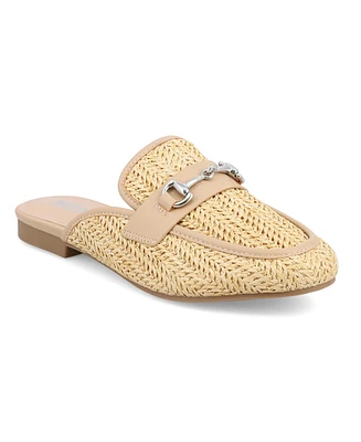 Mia Women's Desz Slip-On Woven Mules