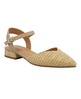 Mia Women's Lawra Raffia Pointed Toe Sandals