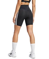 adidas Women's The Optime Essentials 3-Stripe Short Leggings