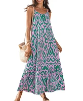 Cupshe Women's Soho Abstract Maxi Beach Dress