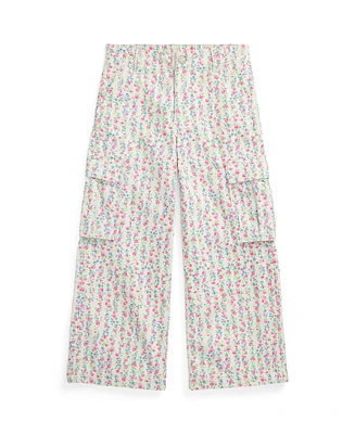 Polo Ralph Lauren Big Girls Floral Canvas Wide-Leg Cargo Pants