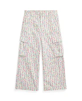 Polo Ralph Lauren Big Girls Floral Canvas Wide-Leg Cargo Pants