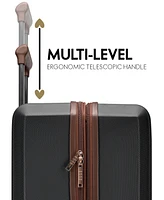 Elle Luxe Journey 3-Piece Expandable Retro Spinner Luggage Set