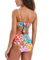 Bar Iii Womens Beachside Boheme O Ring Bikini Top Ring Side High Leg Bikini Bottoms Exclusively At Macys