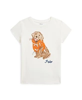 Polo Ralph Lauren Toddler and Little Girls Dog-Print Jersey T-Shirt