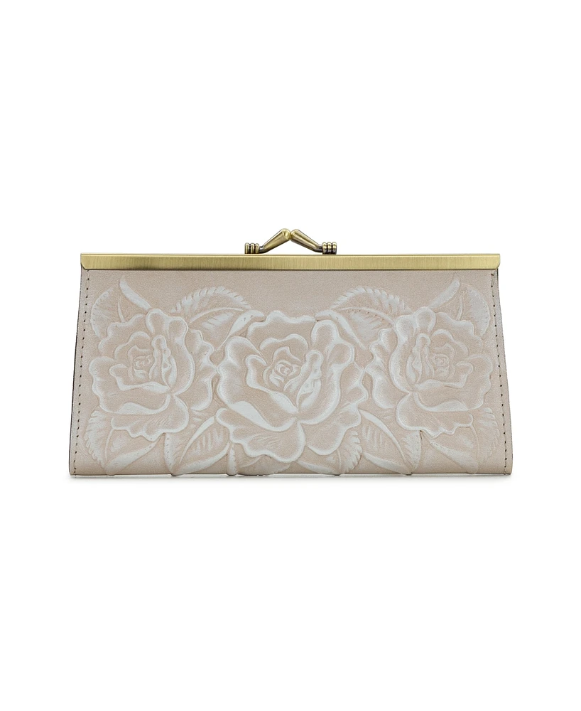Patricia Nash Boxed Effie Frame Kisslock Wallet