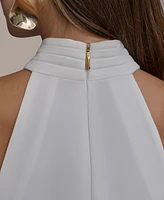 Donna Karan New York Women's Button-Front Halter Vest