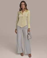 Donna Karan New York Women's Button-Front Blouse, Regular & Petite Sizes