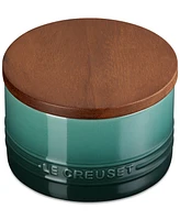 Le Creuset Stoneware Signature Canister with Wood Lid, 16-Oz.