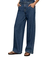 Sanctuary Women's Arden Mid Rise Wide-Leg Jeans